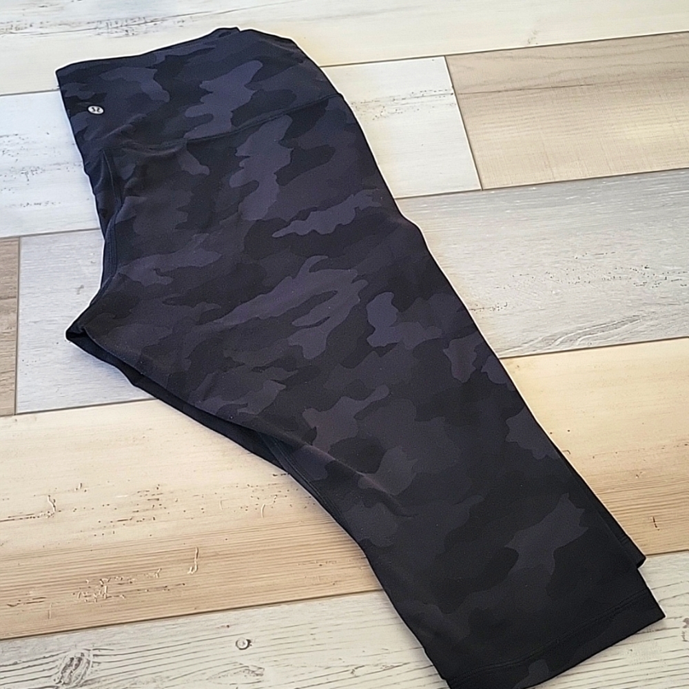 lululemon athletica Dark Gray Camo High-Rise Leggings